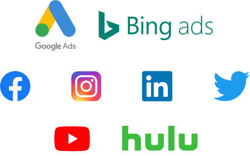 Google Ads, Bing Ads, Facebook Ads Manager, Instagram Ads Manager, LinkedIn Ads, Twitter Ads